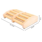 Thickened Large Non-slip Five-row Solid Wood Roller Foot Massager - Image 3