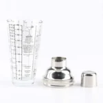 Stainless Steel Glass Cocktail Shaker Tools Milk Tea Cup with Scale, Capacity: 450ml - Image 4