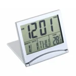 MT-033 LCD Display Portable Folding Digital Travel Temperature Alarm Clock - Image 2