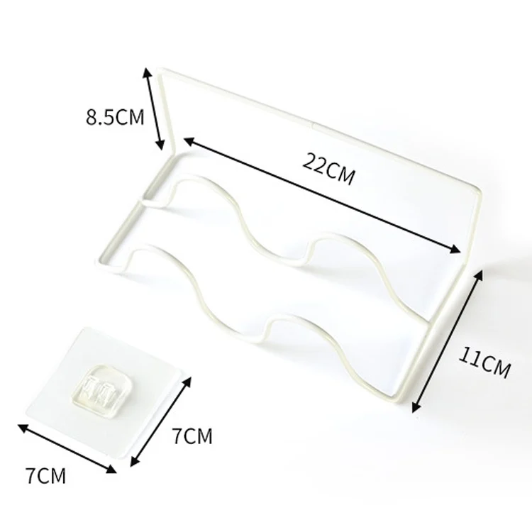 HC4131B_2.webp 5 PCS K204 Creative DIY Household Wall-mounted Double Layer Shoe Storage Rack - Image 3