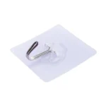 100 PCS Kitchen Bathroom Wall Hanging Transparent Non-marking Glue Hook - Image 2