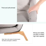 F3 Lazy Sofa Armrest Bedroom Leisure Japanese Folding Fabric Lounge Chair - Image 7