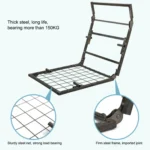 F3 Lazy Sofa Armrest Bedroom Leisure Japanese Folding Fabric Lounge Chair - Image 8