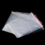 100pcs/pack PE Self Sealing Clear Zip Lock Packaging Bag, 7cm x 11cm, Custom Printing and Size are welcome - Image 2
