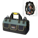 Multi-function Oxford Cloth Cloth Bottom Electrician Belt Pouch Maintenance Tools Handbag Shoulder Bag Convenient Tool Bag, Size : 16 inch