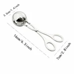 Stainless Steel Meatball Maker Stuffed Meatball Clip DIY Fish Meat Rice Ball Maker - Image 4