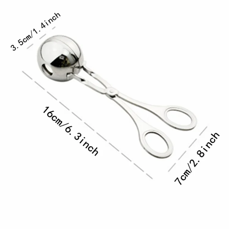 HC4205_3.webp Stainless Steel Meatball Maker Stuffed Meatball Clip DIY Fish Meat Rice Ball Maker - Image 4