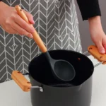 kn020 11 in 1 Wooden Handle Silicone Non-stick Spatula Spoon Kitchen Tool + Bucket Set - Image 7