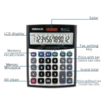 OSALO OS-2TV 12 Digits Desktop Tax Rate Calculator Solar Energy Dual Power Calculator - Image 5
