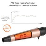 1-1.5 inch Conical Ceramic Hair Curler with Heat-resistant Gloves , UK Plug - Image 5