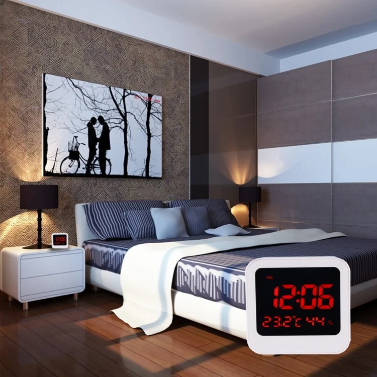 HC4309.webp Desk Table Digital Backlight LED Alarm Clock with Time & Date & Temperature & Humidity Display - Image 1
