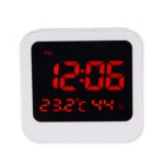 Desk Table Digital Backlight LED Alarm Clock with Time & Date & Temperature & Humidity Display - Image 2
