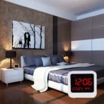 Desk Table Digital Backlight LED Alarm Clock with Time & Date & Temperature & Humidity Display - Image 8
