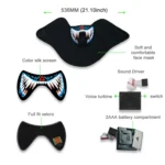 FG-MA-02 Halloween Mask Voice Control LED Cold Light Terror Cosplay Mask - Image 6