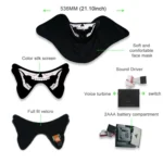 FG-MA-023 Halloween Mask Voice Control LED Cold Light Terror Cosplay Mask - Image 7