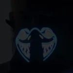FG-MA-027 Halloween Mask Voice Control LED Cold Light Terror Cosplay Mask - Image 9