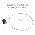 12 PCS Kitchen Universal Replaceable Pot Cover Handle Circular Plastic Knob - Image 6