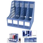 Deli 4 Sections Desk Organizer Office Supplies Accessories Desktop Tabletop Sorter Shelf - Image 3