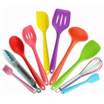 kn607 10 in 1 Colorful Silicone Kitchen Tools Set - Image 2