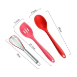 kn607 10 in 1 Colorful Silicone Kitchen Tools Set - Image 4