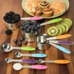 kn650 10 in 1 Colorful Stainless Steel Measuring Spoon Cake Mold Baking Tool Set - Image 6