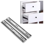 14 inches 3-section Mute Stainless Steel Sliding Drawer Slides Ball Slide Rail Length: 35cm