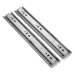 18 inches 3-section Mute Stainless Steel Sliding Drawer Slides Ball Slide Rail Length: 45cm - Image 2