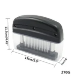 48-Pin Ultra Shrill Needle Stainless Steel Blades Meat Tenderizer for Chicken, Steak, Beef, Pork, Fish - Image 4