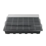 Seedling Tray Sprout Plate 24 Holes Nursery Pots Tray Lids Box For Gardening Bonsai Mini Greenhouse Nursery Plate Three Sets - Image 3
