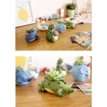 Lovely Home Garden Office Resin Cartoon Animal Shaped Plant Flower Pot Decoration Animal Flower Pots Planter - Image 5