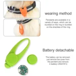 LED Night Light Pet Safety Collar Silicone Pendant - Image 4