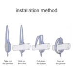 LED Night Light Pet Safety Collar Silicone Pendant - Image 5