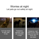 LED Night Light Pet Safety Collar Silicone Pendant - Image 6