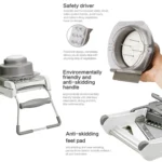 CZ-01 Multifunctional Household Stainless Steel Manual Vegetable Cutting Machine Carrot Potato Grater - Image 4