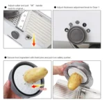 CZ-01 Multifunctional Household Stainless Steel Manual Vegetable Cutting Machine Carrot Potato Grater - Image 7