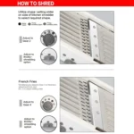 CZ-01 Multifunctional Household Stainless Steel Manual Vegetable Cutting Machine Carrot Potato Grater - Image 9