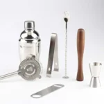 8 in 1 Stainless Steel Wine Cocktail Shaker Tools Set with Cloth Bag, Capacity: 800/600ml - Image 3