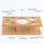 11 in 1 Stainless Steel Cocktail Shaker Tools Set with Wooden Mount, Capacity: 350ml - Image 6