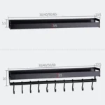 80cm Kitchen Multi-function Wall Hanging Holder Seasoning Storage Rack - Image 3