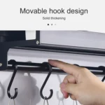 50cm Kitchen Multi-function Wall-mounted Seasoning Holder Storage Rack - Image 4