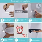 50cm Kitchen Multi-function Wall-mounted Seasoning Holder Storage Rack - Image 8