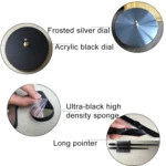 Bedroom Home Office Decoration Modern Frameless Large Number DIY 3D Mirror Wall Sticker Quiet Clock, Size: 100*100cm - Image 4