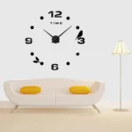 Bedroom Home Office Decoration Frameless Large Size DIY 3D Mirror Surface Wall Stickers Quiet Clock, Size: 100*100cm - Image 6