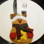 3 PCS 3 in 1 Christmas Decoration Gift Cutlery Holders Set, Random Style Delivery - Image 4
