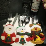 3 PCS 3 in 1 Christmas Decoration Gift Cutlery Holders Set, Random Style Delivery - Image 5