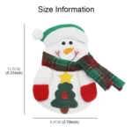 3 PCS 3 in 1 Christmas Decoration Gift Cutlery Holders Set, Random Style Delivery - Image 6