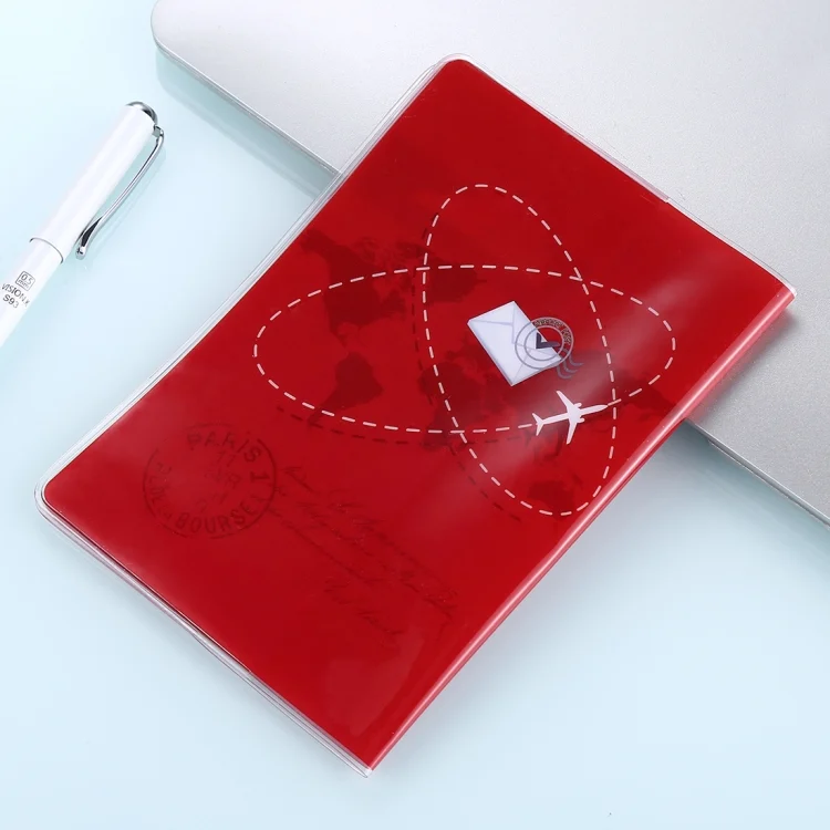 HC4904_2.webp Post Pattern Red Passport Card Bag - Image 3