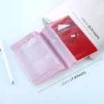 Post Pattern Red Passport Card Bag - Image 5