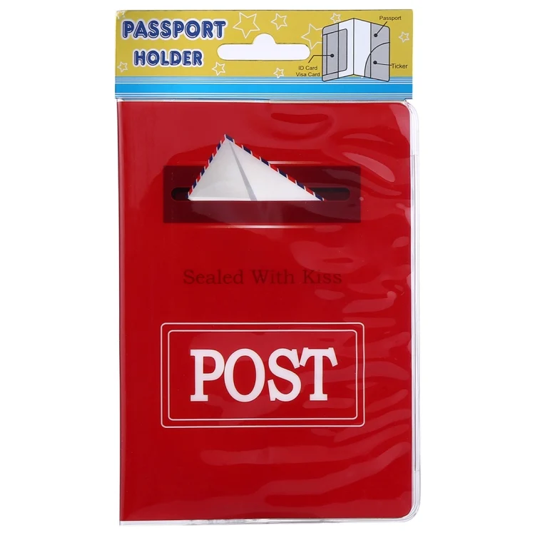 HC4904_5.webp Post Pattern Red Passport Card Bag - Image 6