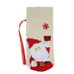 2 PCS CX20216 Elk Pattern Wine Bottle Bag Christmas Decoration - Image 2